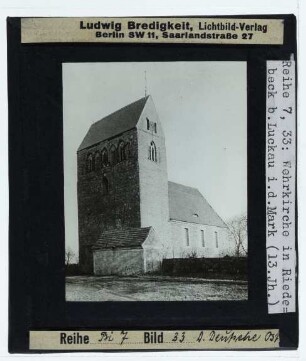 Riedebeck, Kirche : Außenansicht von SW
