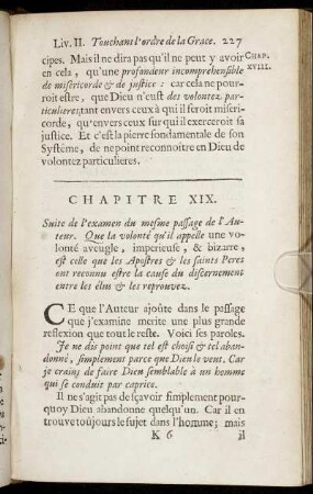 Chapitre XIX. Suite de l'examen du mesme passage de l'Auteur [...]
