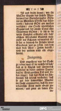Zueignung