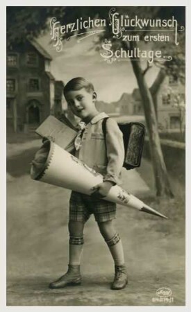 Herzlichen Glückwunsch zum ersten Schultage.