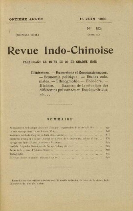 15 Juin 1908. No 83