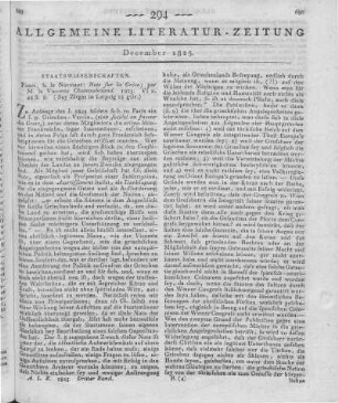 Chateaubriand, F. R. d.: Note sur la Grèce. Paris: Normant 1825