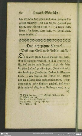 Das achtzehnte Kapitel. Daß man Gott auch fürchten müsse