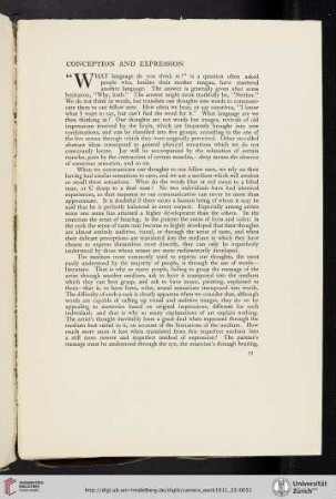 Conception and Expression