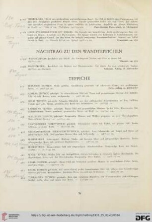 Teppiche (Nr. 412-424)