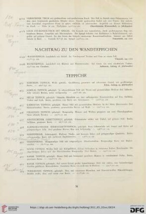 Teppiche (Nr. 412-424)