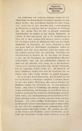 Jahresbericht der Gesellschaft für Rheinische Geschichtskunde : über das Jahr ... 1. 1881