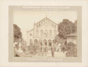 Ausstellungshalle bei der Oberbadischen Gewerbeausstellung in Freiburg i. Br.