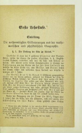 Erste Lehrstufe