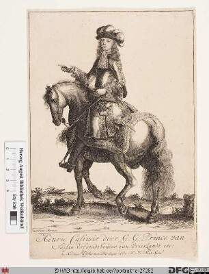 Bildnis Heinrich Casimir II., Fürst von Nassau-Diez