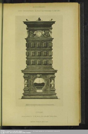Concurrenz des Dresdner Kunstgewerbevereins. Ofe