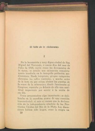 El fallo de la "Soberana"