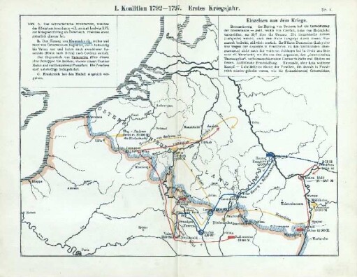 Nr. 1. I. Koalition 1792 - 1797. Erstes Kriegsjahr