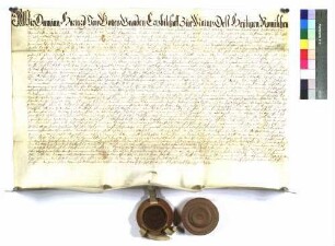 Damian Hartard Erzbischof von Mainz und Bischof von Worms belehnt die Söhne des verstorbenen Dietrichs von Gemmingen mit Mühlbach (Neckarmühlbach), Hüffenhardt, Siegelsbach und Kälbertshausen.
