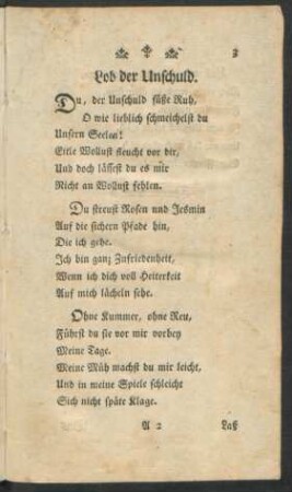 Lob der Unschuld