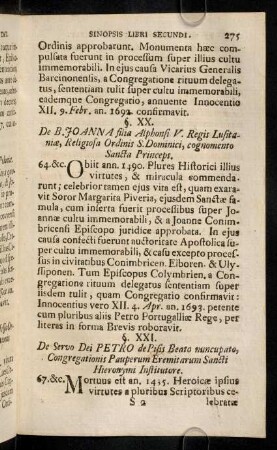 275-285, § XX - XXXIV