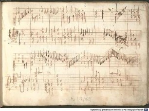 33 Keyboard pieces, org - BSB Mus.ms. 9437 : [on cover:] Questo libero sia de me Antonio // di Frari dit Campanaro da rovado // libro de In tabulatura