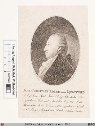 Bildnis Johann Christian Quistorp (1792 Edler von)
