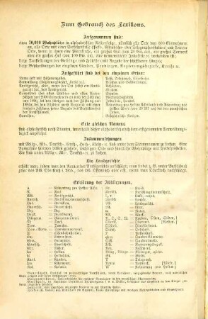Ortslexikon des Deutschen Reichs : e. geograph.-statist. Nachschlagebuch für dt. Landeskunde