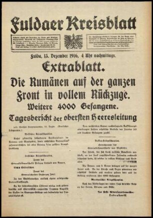 Ausgabe vom Mittwoch, den 13. Dezember 1916.