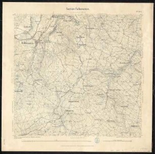 Äquidistantenkarte 144 : Section Falkenstein, 1888 : Section Falkenstein. - 1:25000. - Leipzig: Giesecke & Devrient, 1888. - 1 Kt.
