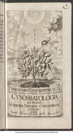 Ehrenfridi Hagendornii ... Cynosbatologia : ad Normam Academiae Naturae-Curiosorum adornata