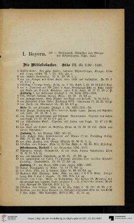 I. Bayern (Nr. 1-246)