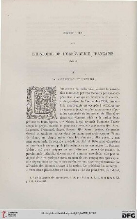 14: Recherches sur l'histoire de l'orfèvrerie française, [8]