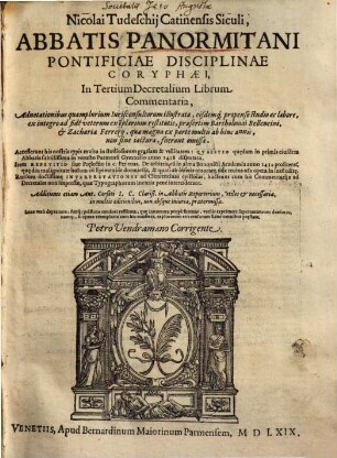 In tertium Decretalium librum commentaria ...