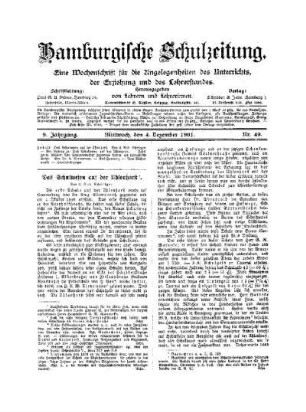 Das Schulwesen auf der Uhlenhorst
