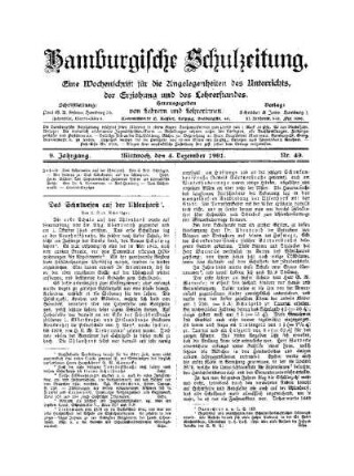 Das Schulwesen auf der Uhlenhorst