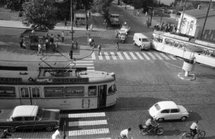 Verkehrsknotenpunkt Mühlburger-Tor-Platz.