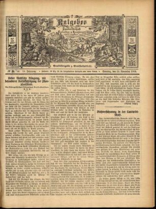 Ausgabe vom Sonntag, den 26. November 1905.