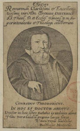 Bildnis des Conradus Theodericvs