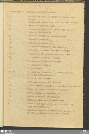 Formelzeichen, Abkürzungen und Definitionen