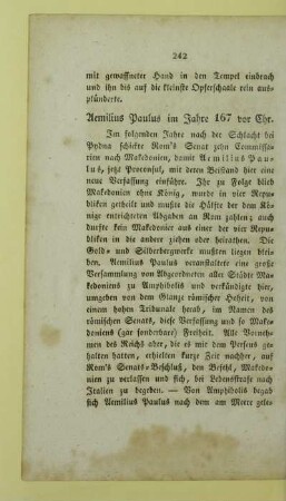 Aemilius Paulus im Jahre 167 vor Chr