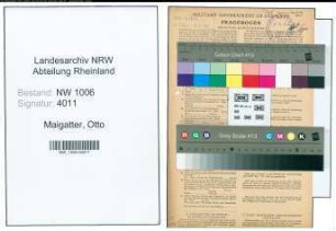 Entnazifizierung Otto Maigatter , geb. 05.03.1905 (Zollsekretaer)