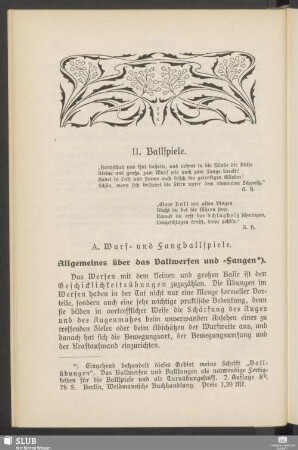 II. Ballspiele