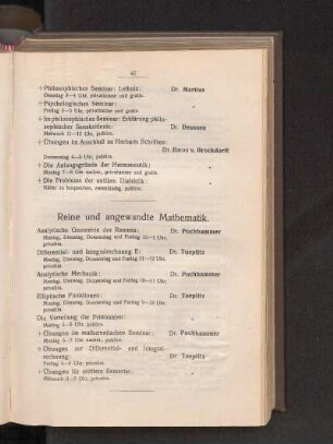 Reine und angewandte Mathematik.