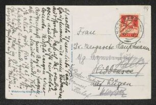 Brief von Julie Elias an Margarete Hauptmann