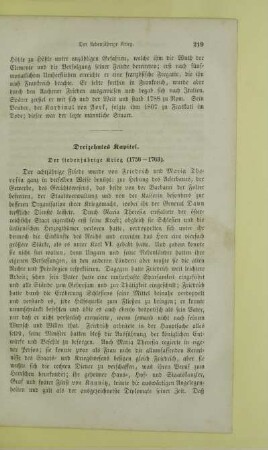 Dreizehntes Kapitel. Der siebenjährige Krieg (1756-1763)