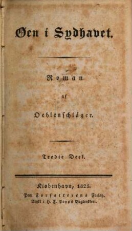 Øen i Sydhavet : Roman, 3