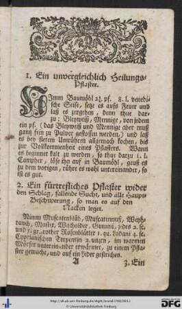 1. Ein unvergleichlich Heilungs-Pflaster - 100. Für den Zwang.