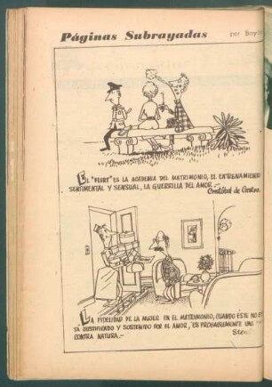 Páginas subrayadas - [Historietas con viñetas]