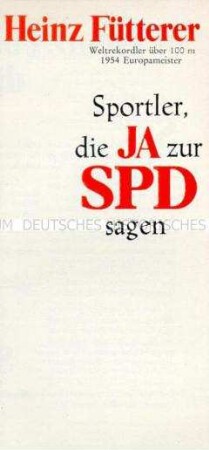 Wahlwerbung der SPD zur Bundestagswahl 1969