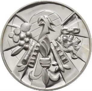 Gedenkmedaille von Victor Huster auf 1250 Jahre Heilbronn