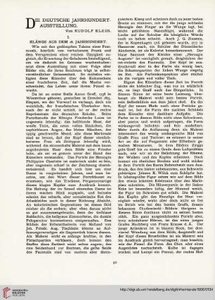 11: Die deutsche Jahrhundert-Ausstellung, [1] : Klänge aus dem 18. Jahrhundert
