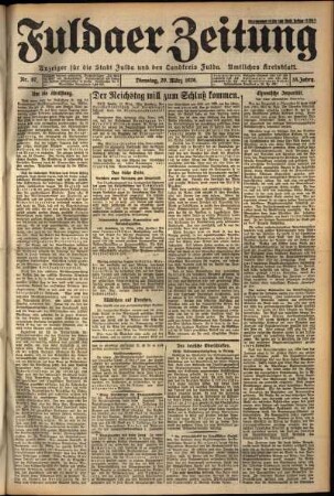 Ausgabe vom Dienstag, den 20. März 1928.