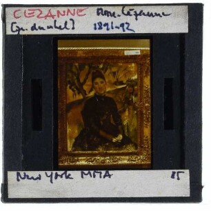 Cézanne, Porträt der Mme Cézanne im Gewächshaus