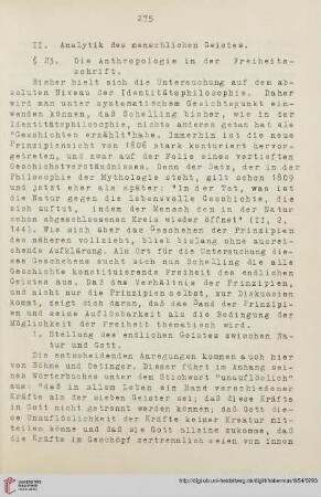 II. Analytik des menschlichen Geistes